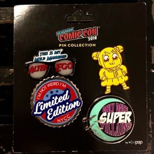 NYCC 2018 NEW YORK COMIC CON Pin Collection Set